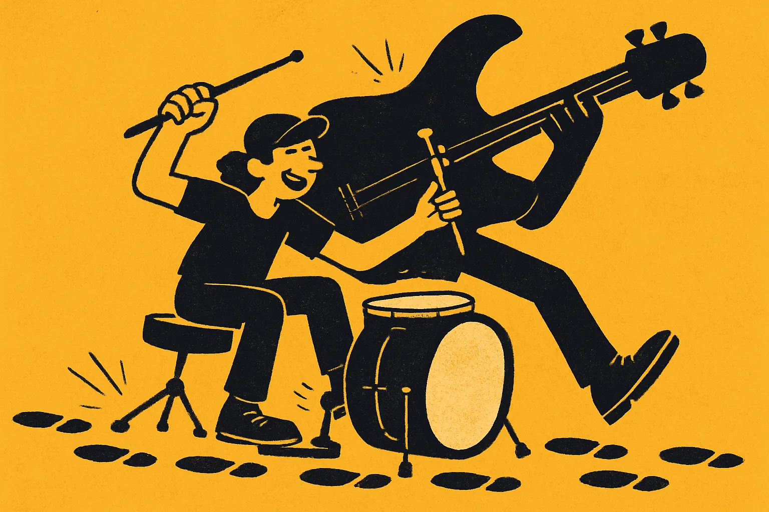 Illustration for “How to Play Another One Bites the Dust on Drums”