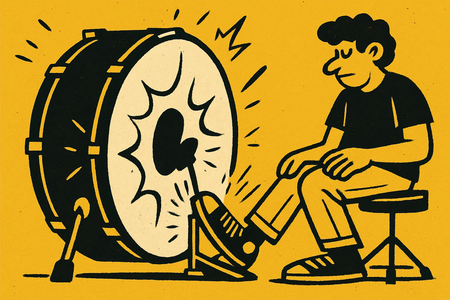 Illustration for “What Is the Bass Drum? Beginner Basics”