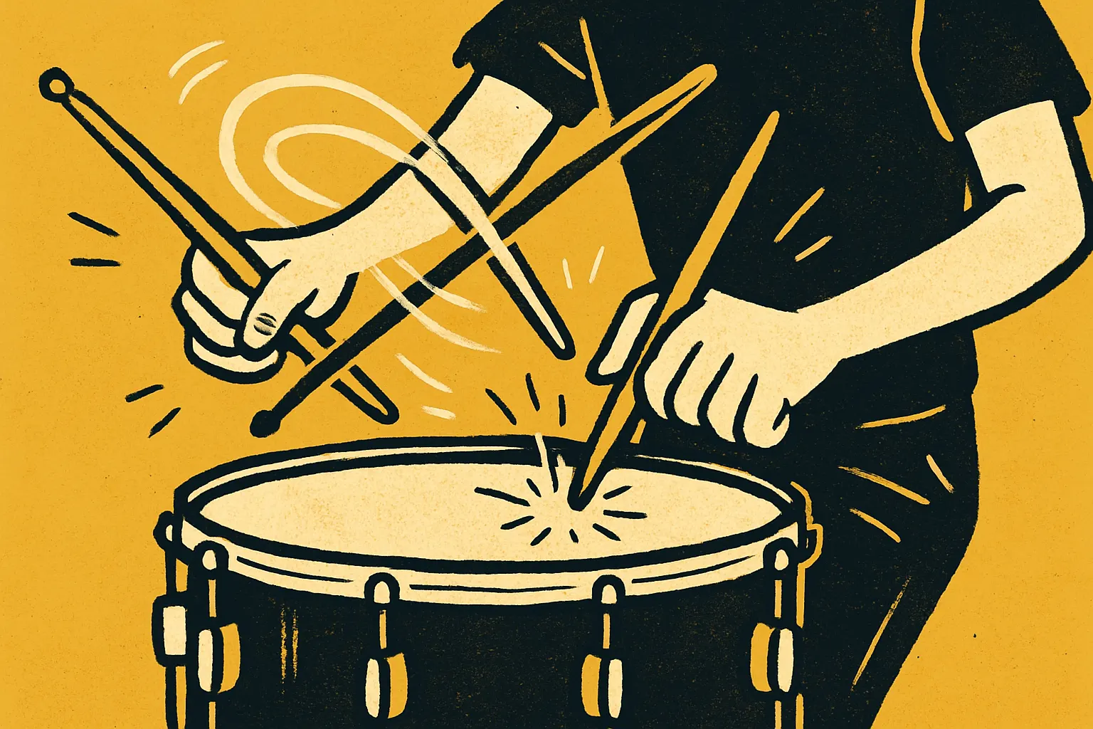 Illustration for “The Book Report Rudiment: How to Play It”