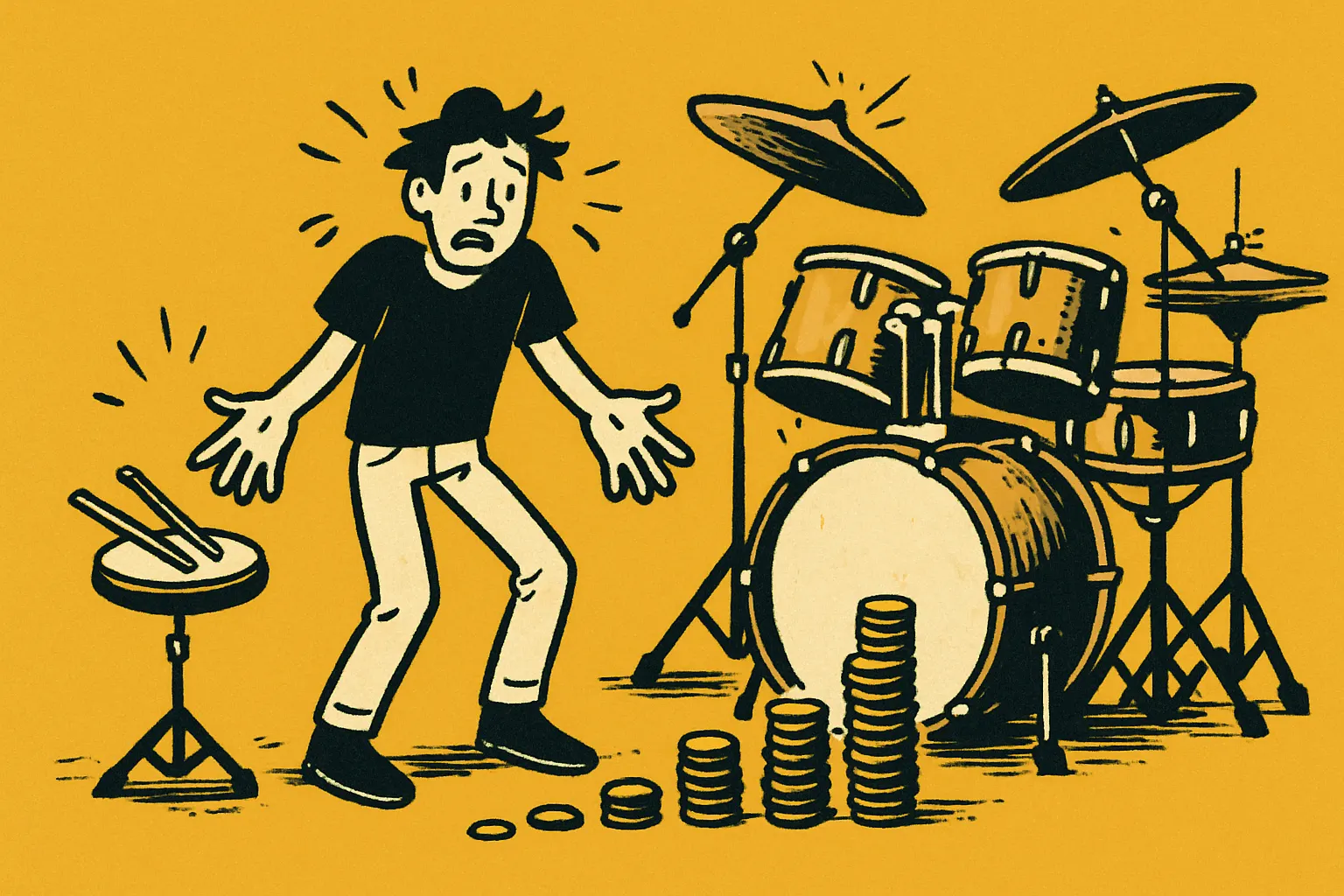Illustration for “The real cost of starting drums”