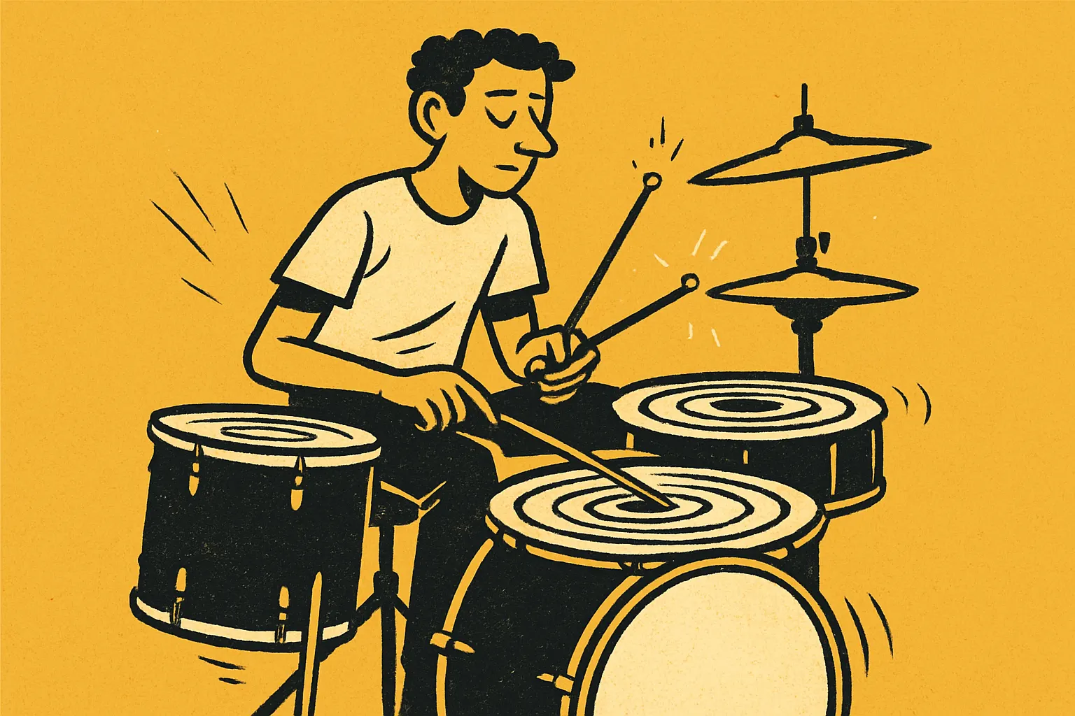 Illustration for “How to Play Down by the Water on Drums”