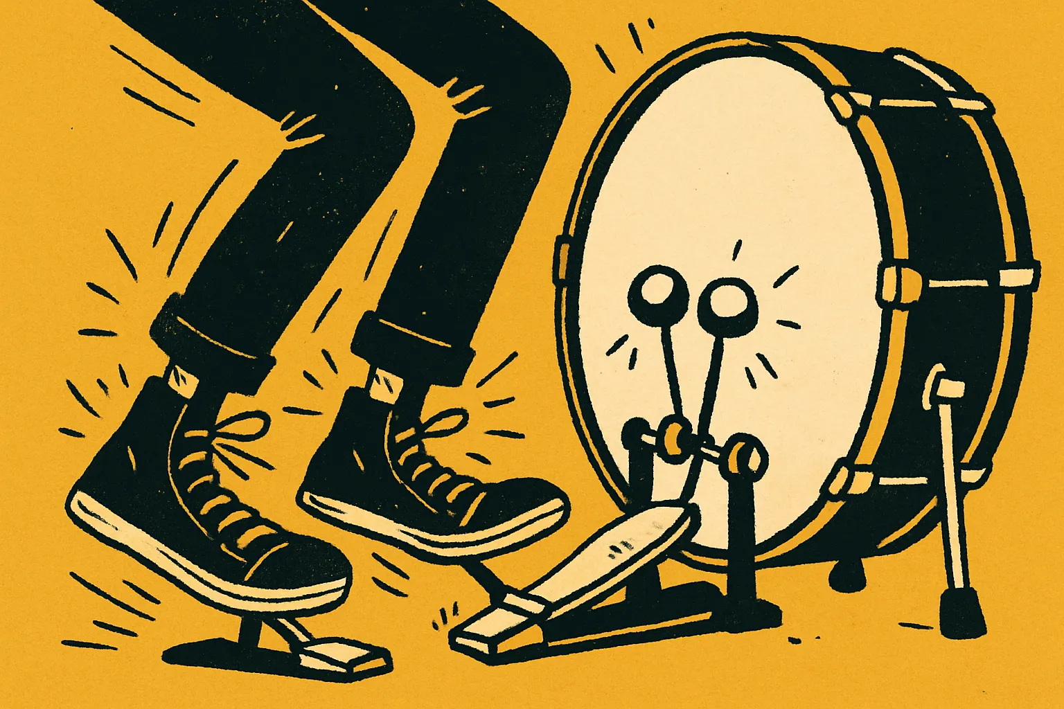Illustration for “Best Double Bass Drum Pedals for Beginners”