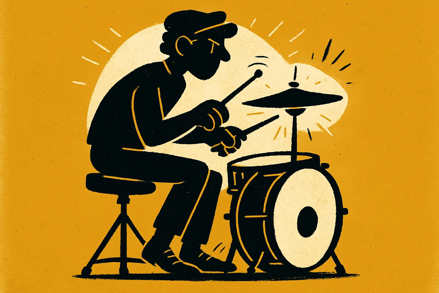 Illustration for “How to Play Back in Black on Drums”