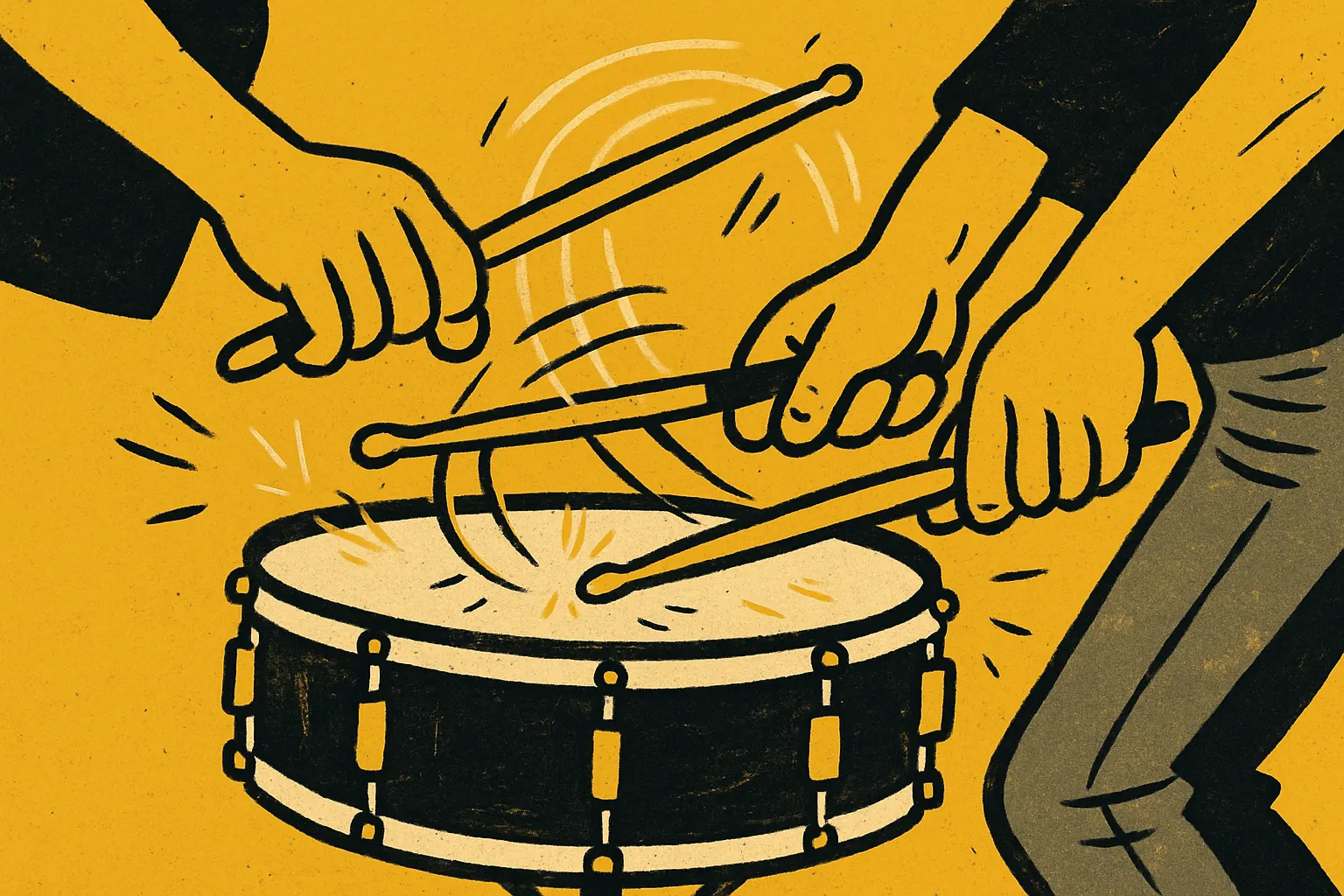 Illustration for “How to Play the Pataflafla Rudiment”