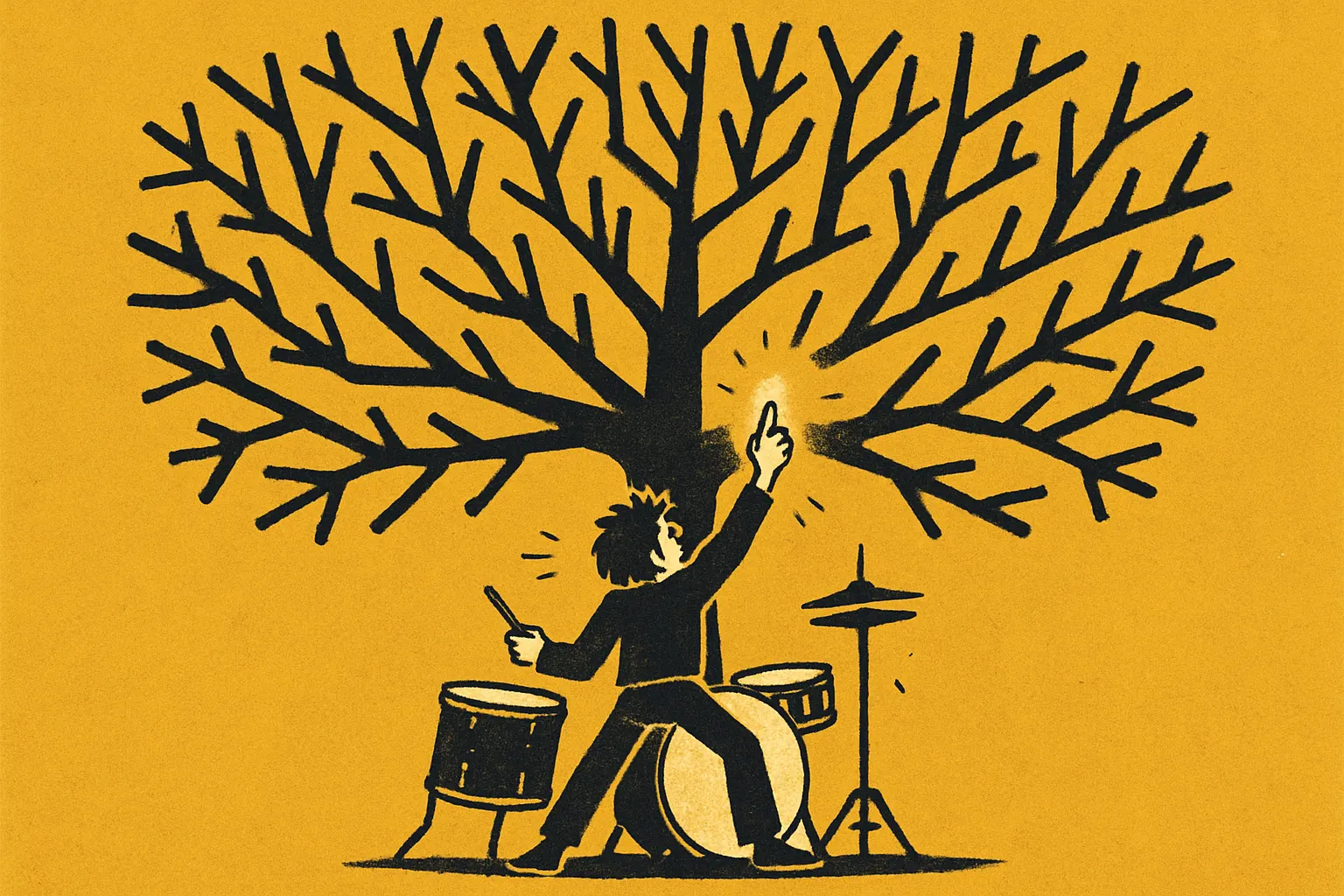 Illustration for “The 40 Essential Drum Rudiments”