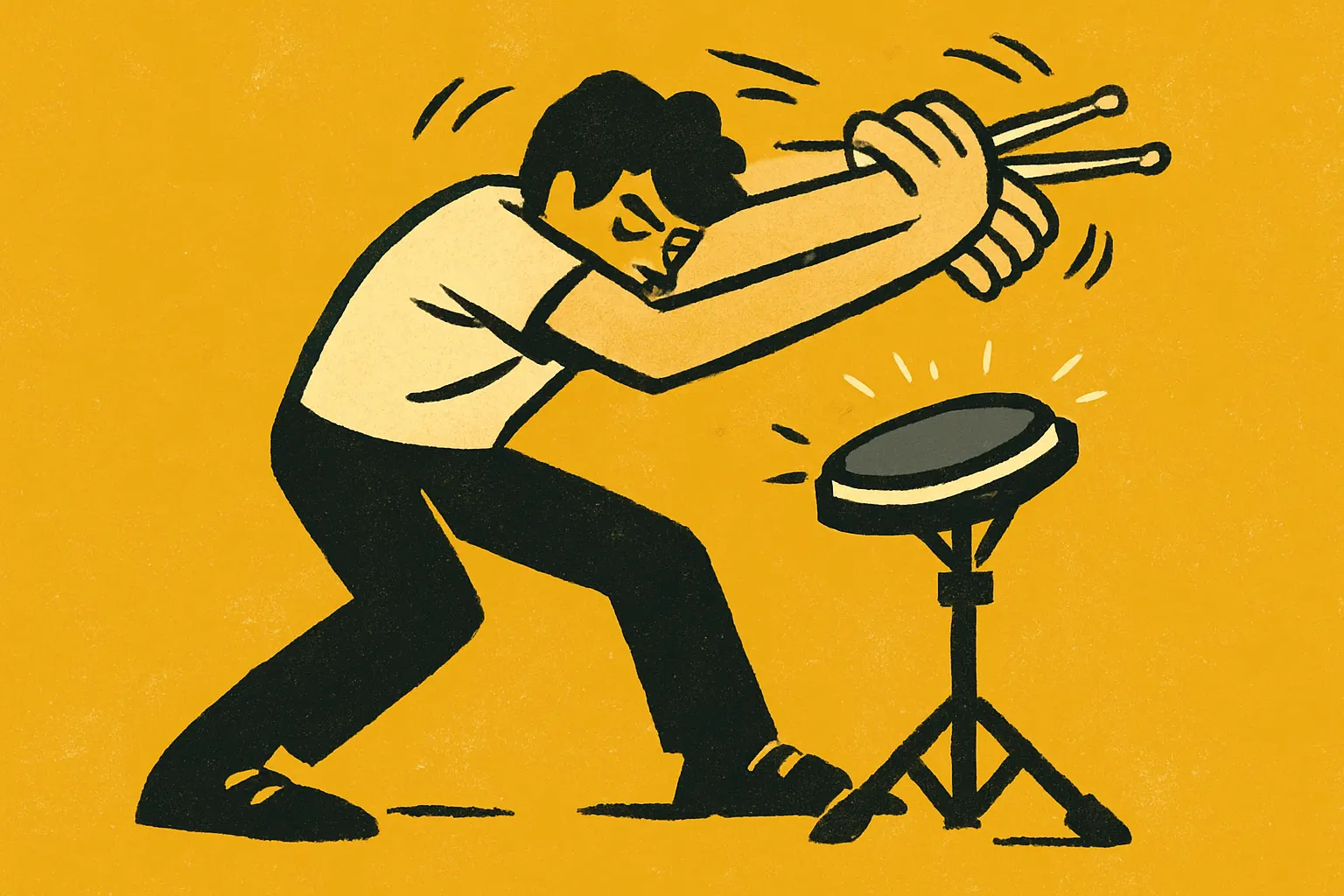 Illustration for “Drum Warm-Up Exercises for Beginners”