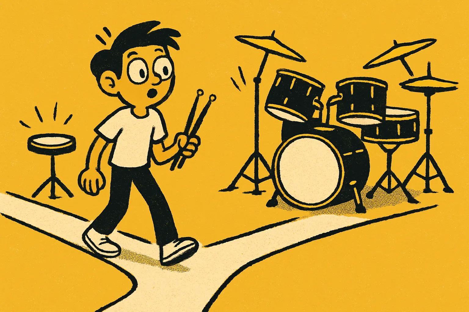 Illustration for “Start Drumming: A Complete Beginner's Guide”